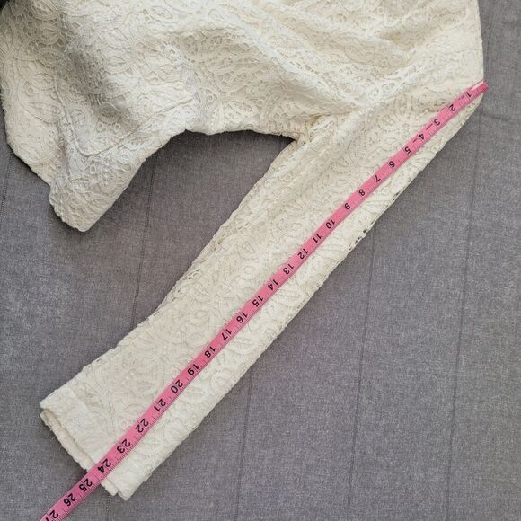 NWT Vintage 3 Suisses Collection Ivory Lace Blazer Jacket Cotton Small - Picture 8 of 8